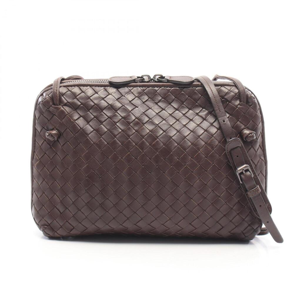 Bottega Veneta Nodini Intrecciato Shoulder Bag/Handbag, Leather, Women's, Brown